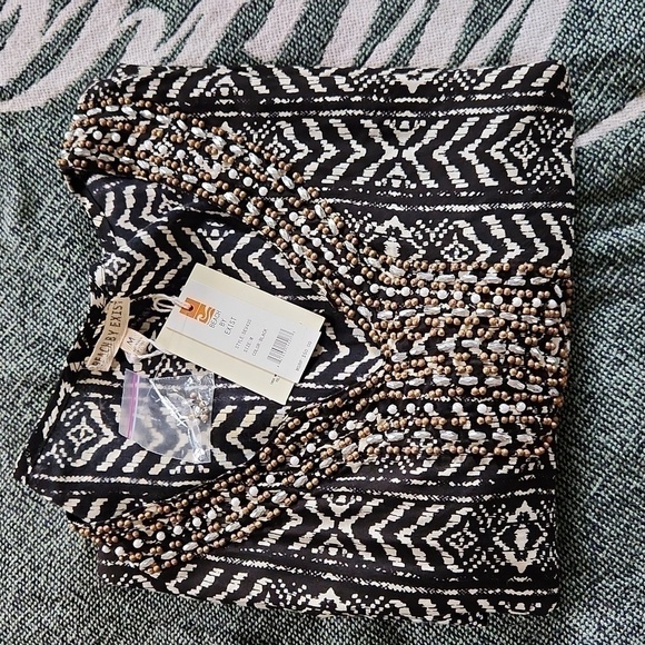 Beach Cover up or just beautiful shirt Bohemian beach Tunic beaded - Picture 8 of 8